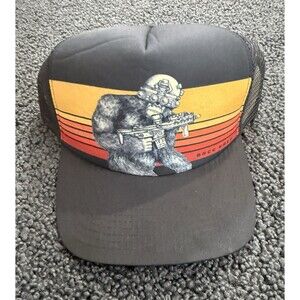 Black Rifle Coffee Company BRCC Tactisquatch Foam Trucker Hat Black Sasquatch OS